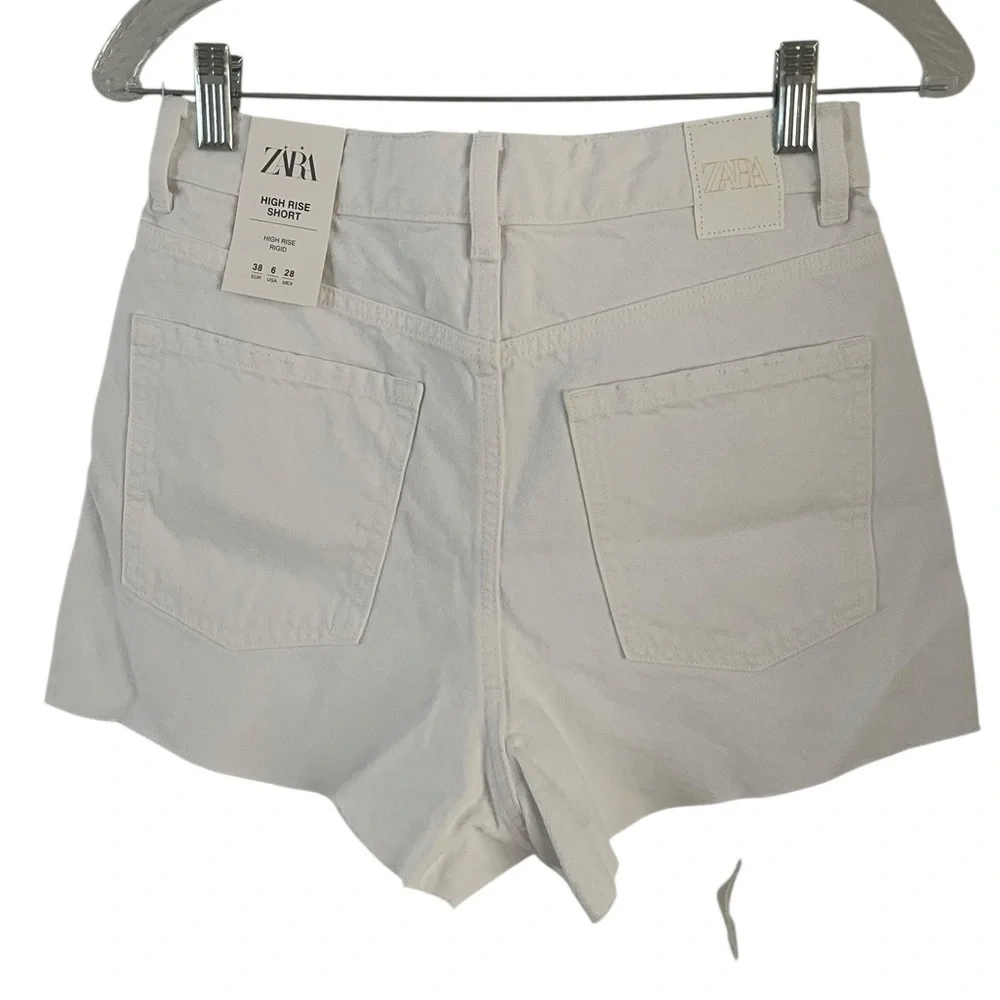 NWR Zara White High Rise Shorts Size 6